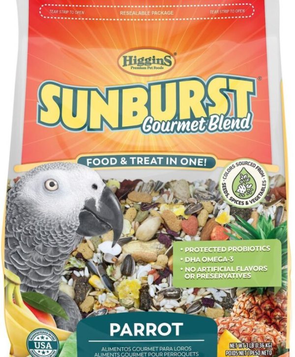 Higgins Sunburst Gourmet Blend Parrot Bird Food